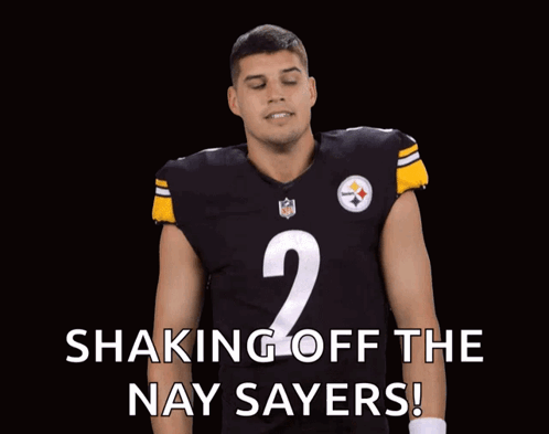 Football Player Number 2 Shaking Off Naysayers GIF