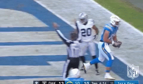 Football Player Number 20 Running Down Field GIF