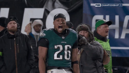 Football Player Number 26 Celebrating GIF