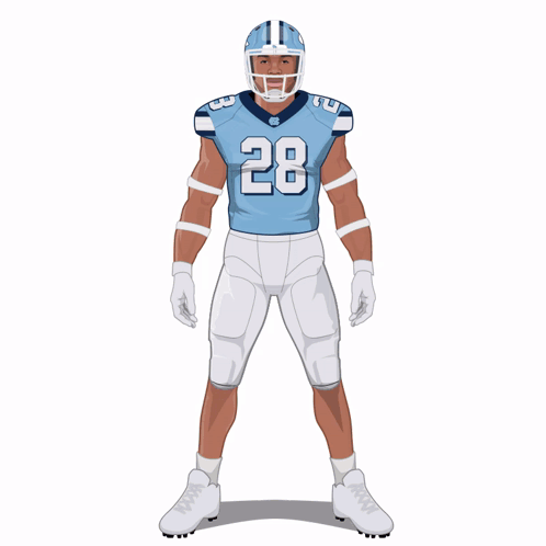 Football Player Number 28 GIF