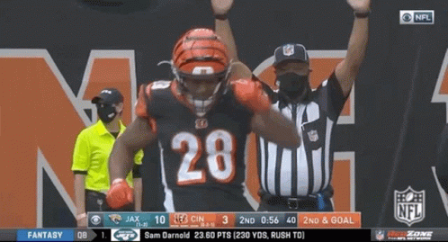 Football Player Number 28 GIF