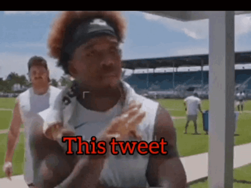 Football Player Number 3 Running On Field GIF
