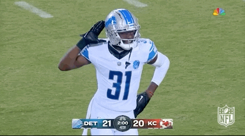 Football Player Number 31 Salutes Crowd GIF