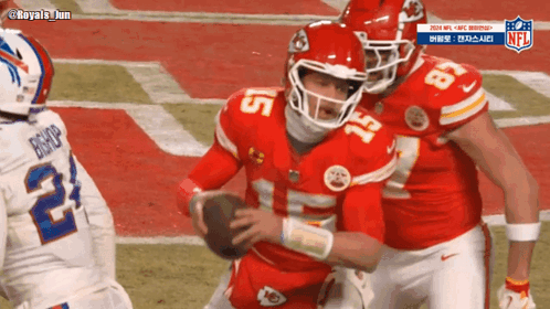 Football Player Number 5 Being Tackled GIF