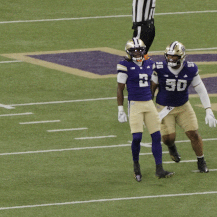 Football Player Number 54 on Field