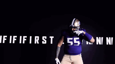 Football Player Number 59 With First Down Sign