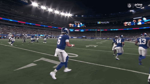 Football Player Number 6 Running