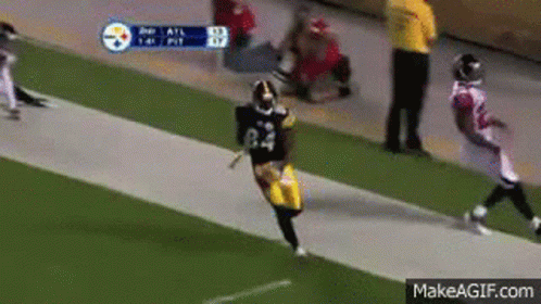 Football Player Number 64 Running On Field GIF