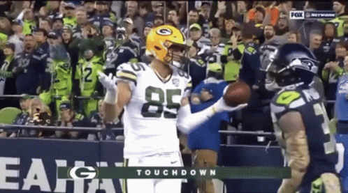 Football Player Number 85 Throwing Ball GIF