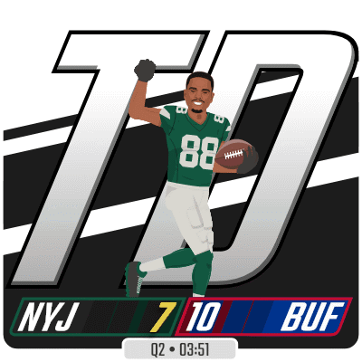 Football Player Number 88 Running With Football GIF