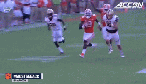Football Player Number 9 Running GIF