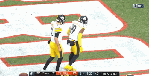 Football Player Number 9 Running On Field GIF