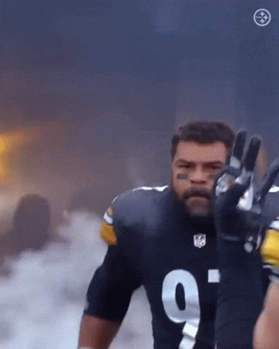 Football Player Number 9 Waving