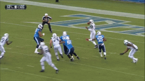 Football Player Number 92 Being Tackled GIF