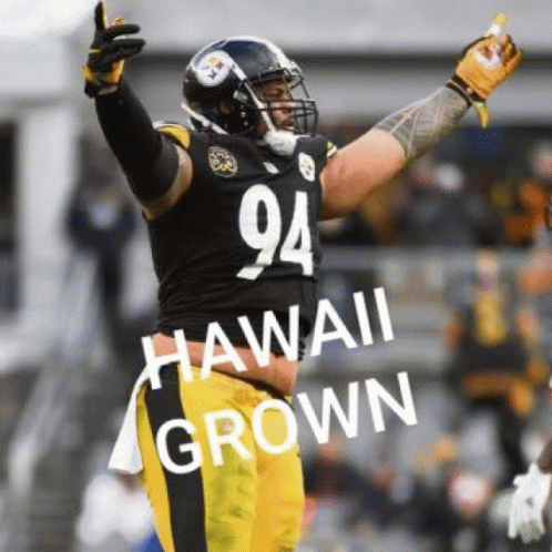 Football Player Number 94 Holding Up Arms GIF