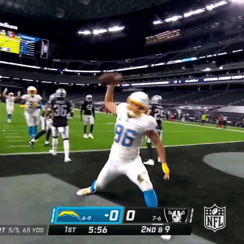 Football Player Number 96 Jumping In Air GIF