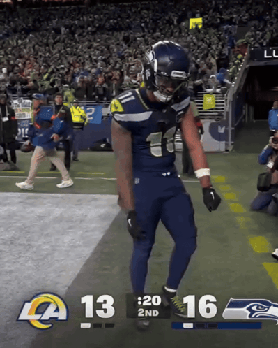 Football Player On Field Score 13 To 16 GIF