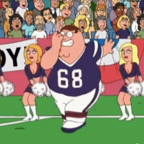 Football Player Peter Griffin Meme Dancing GIF