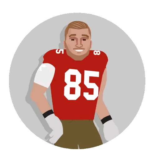 Football Player Red Jersey 85