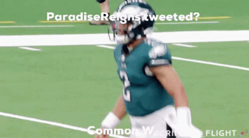 Football Player Running Paradise Reigns Tweeted?