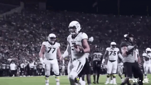 Football Player Running With Ball GIF
