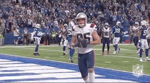 Football Player Running with Ball