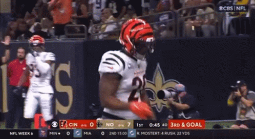 Football Player Running You Just Lost To Joe Mixon GIF