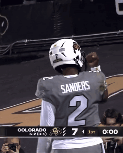 Football Player Sanders Number 2 Jersey