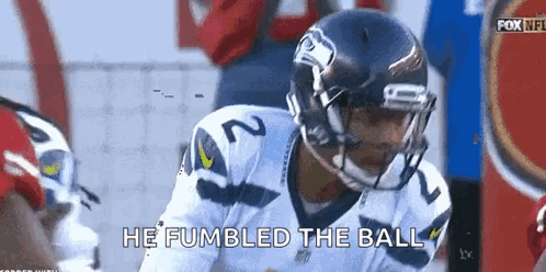 Football Player Saying He Fumbled the Ball