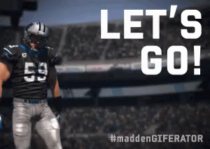 Football Player Saying Let's Go GIF