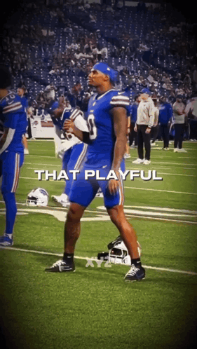 Football Player Saying That Playful GIF