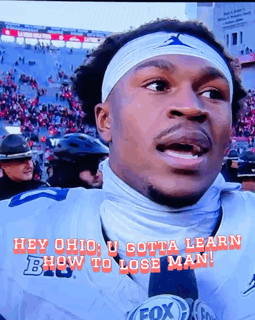 Football Player Says Hey Ohio Gotta Learn How to Lose