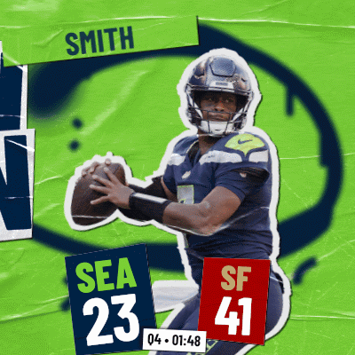 Football Player Smith Holding Ball