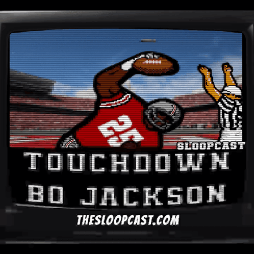 Football Player Touchdown Bo Jackson