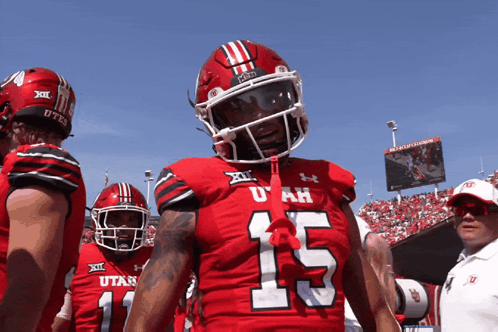 Football Player Utah 15 Jersey