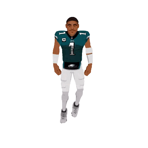 Football Player Wearing Number 1 Jersey