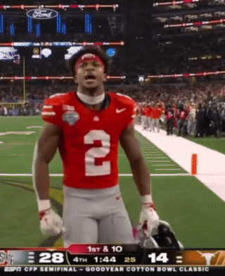 Football Player Wearing Number 2 Jersey