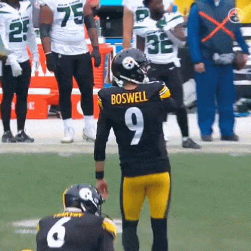 Football Player Wearing Number 9 Jersey