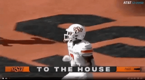 Football Player Wearing OSU Helmet