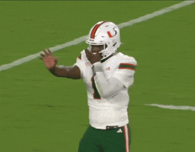 Football Player Wearing U Helmet
