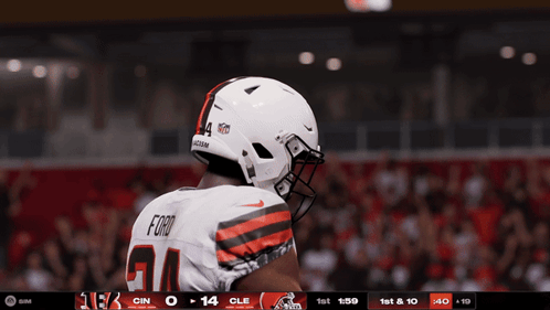 Football Player With Ford On Shirt GIF
