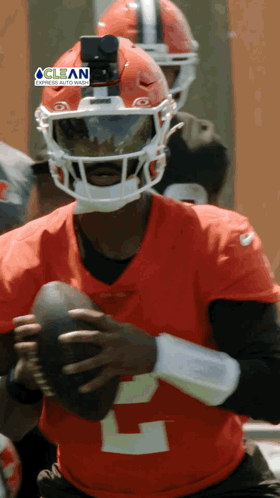 Football Player With GoPro On Helmet GIF