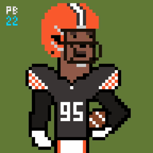 Football Player with Jersey Number 95