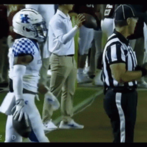 Football Player With K Helmet