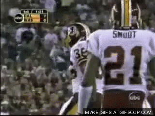Football Player With Name Smoot on Jersey