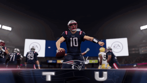 Football Player With Number 10 Uniform GIF