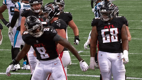 Football Player With Number 68 GIF