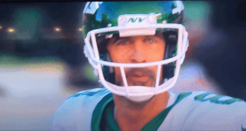 Football Player With NY Helmet GIF