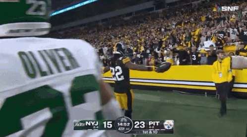Football Player With Oliver On Jersey GIF