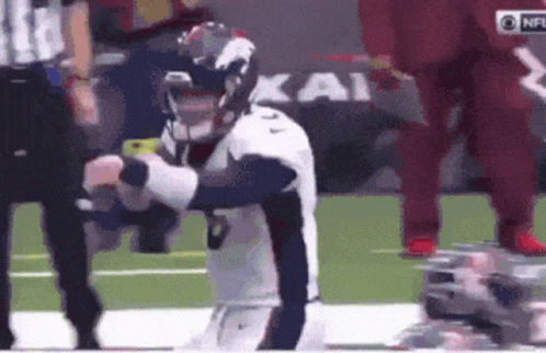 Football Player With Referee And NFL Sign GIF
